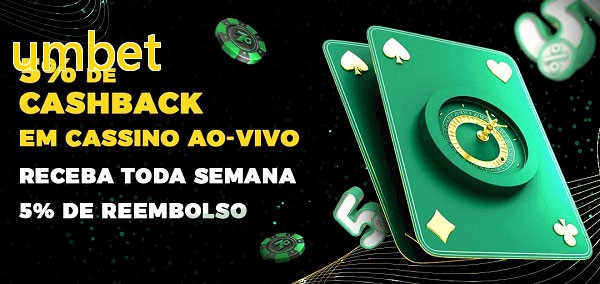 Promoções do cassino ao Vivo umbet